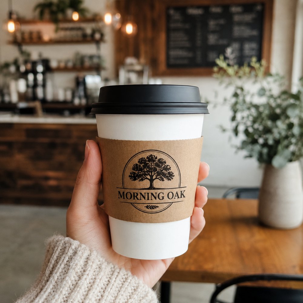 Custom coffee sleeves