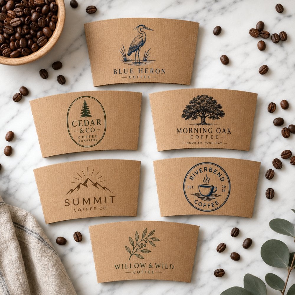 Custom coffee sleeves