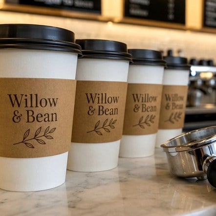 Customized coffee sleeves for caf s and coffee shops